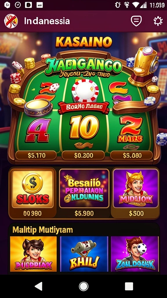 funpari - Screenshot 2: Tampilan grafis yang cerah dan penuh warna.